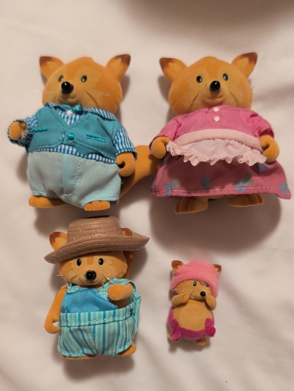 Li'l Woodzeez Fox Family Set Tippytail Foxes Set g46